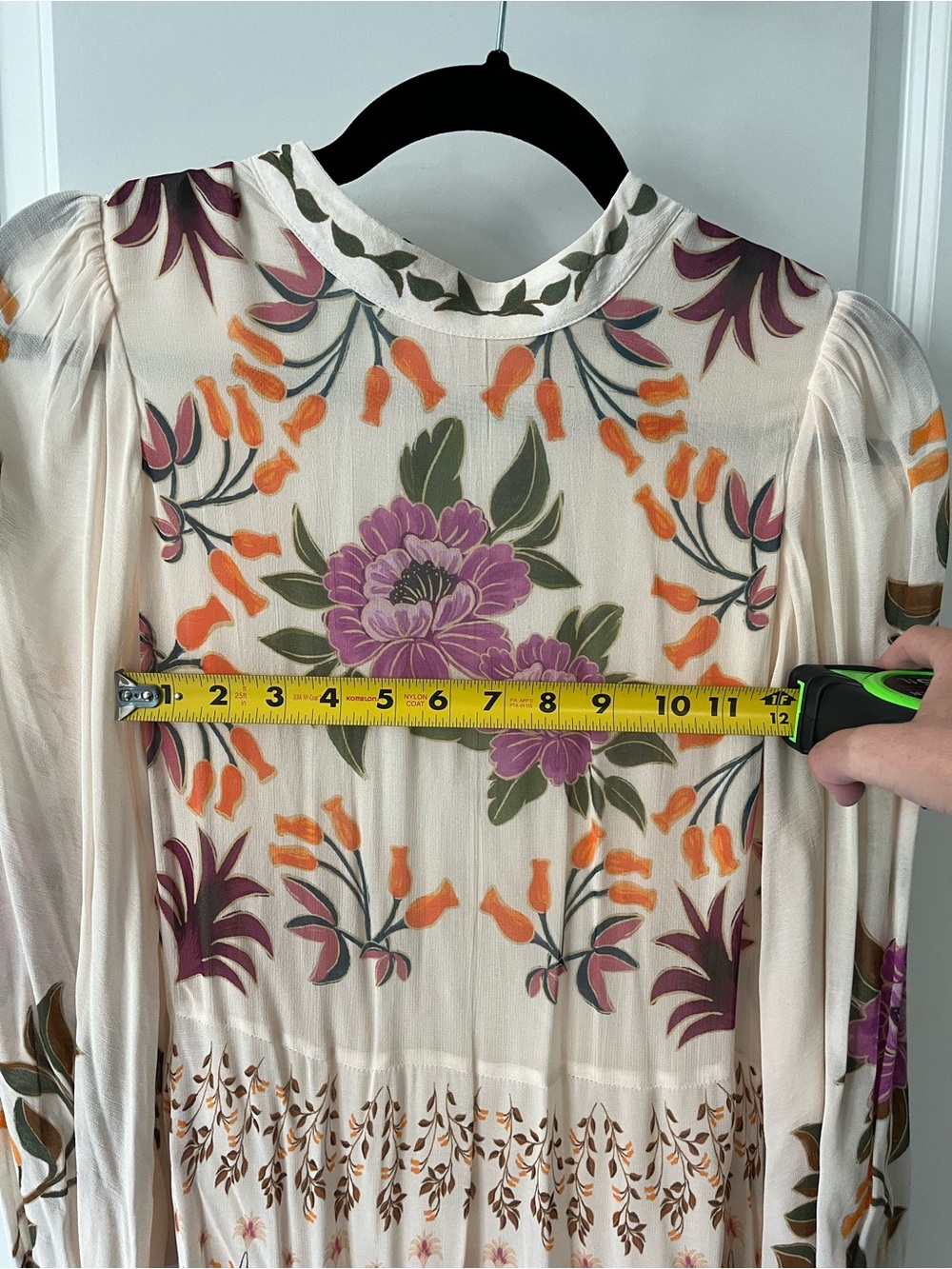 FARM Rio Cream Maxi Dress with Pink & Orange Floral Embroidery - Picture 4 of 8